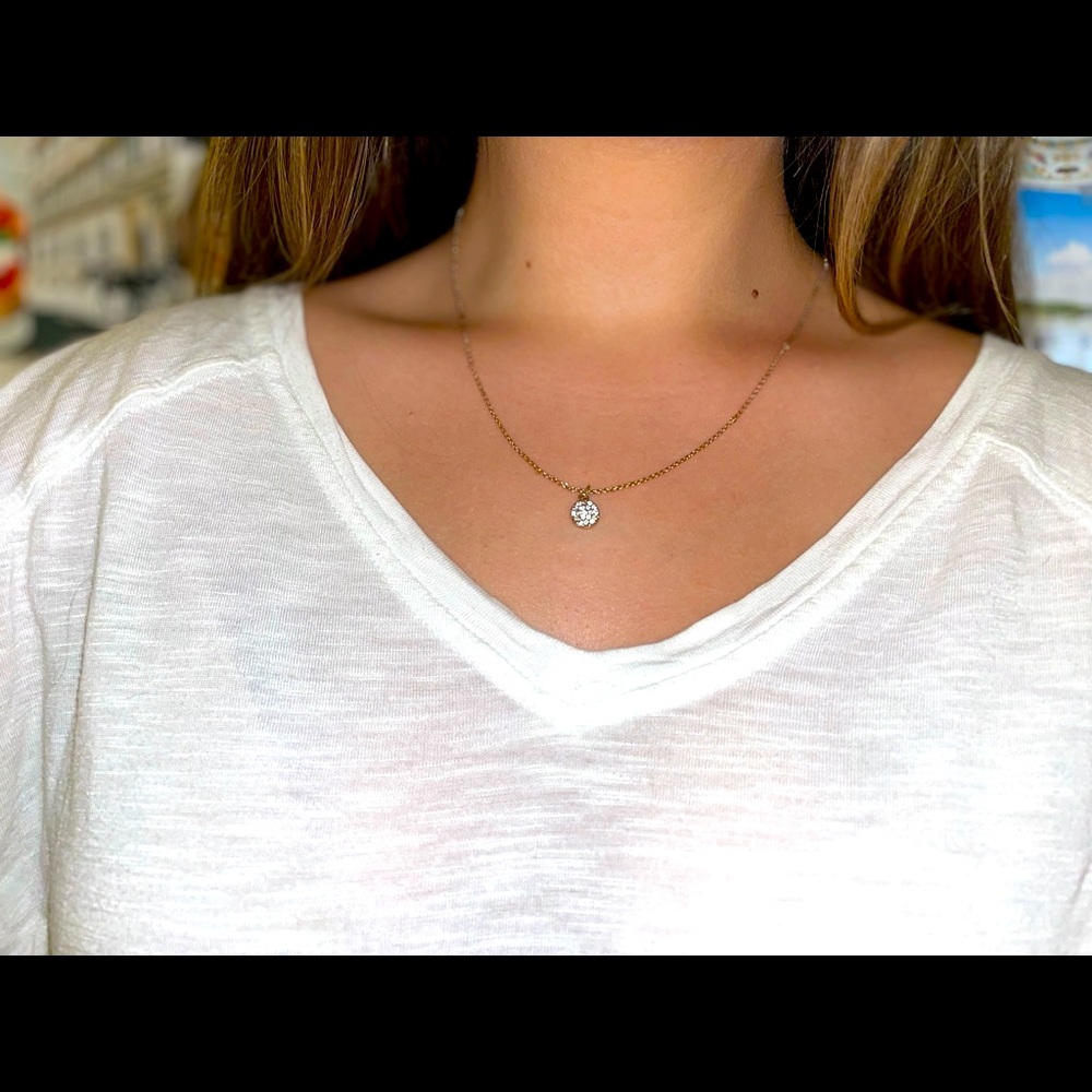 Forever21 Diamond Pendant Necklace